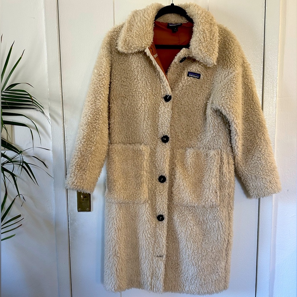 PATAGONIA Women's Recycled High-Pile Fleece Long Teddy Coat (Size Small)